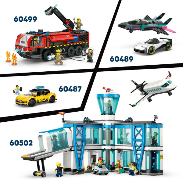 Фото - Конструктор LEGO  City Пожежна вантажівка в аеропорту (60499)