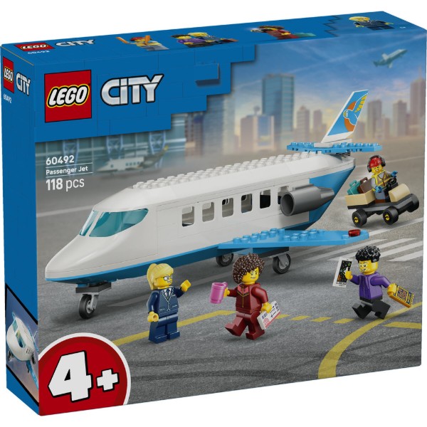 Фото - Конструктор LEGO City Пасажирський літак (60492)
