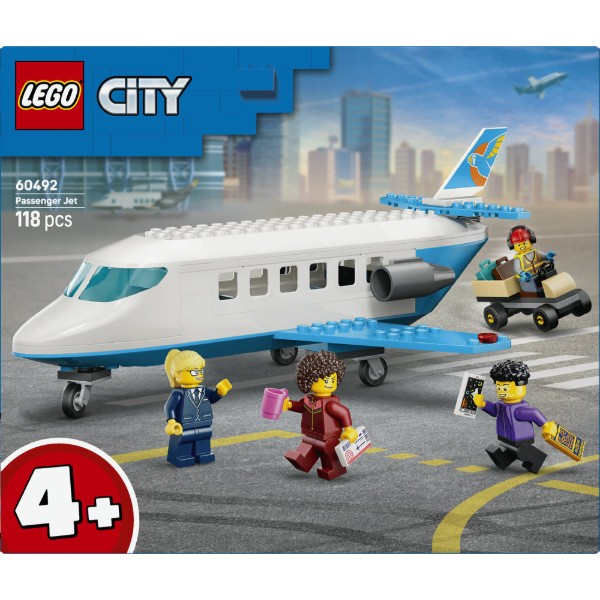 Фото - Конструктор LEGO City Пасажирський літак (60492)