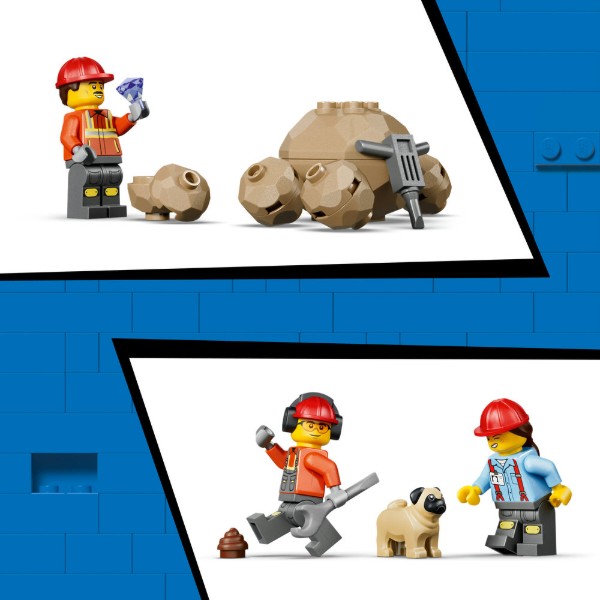Фото - Конструктор LEGO  City Самоскид і фронтальний ковшовий навантажувач (60494)