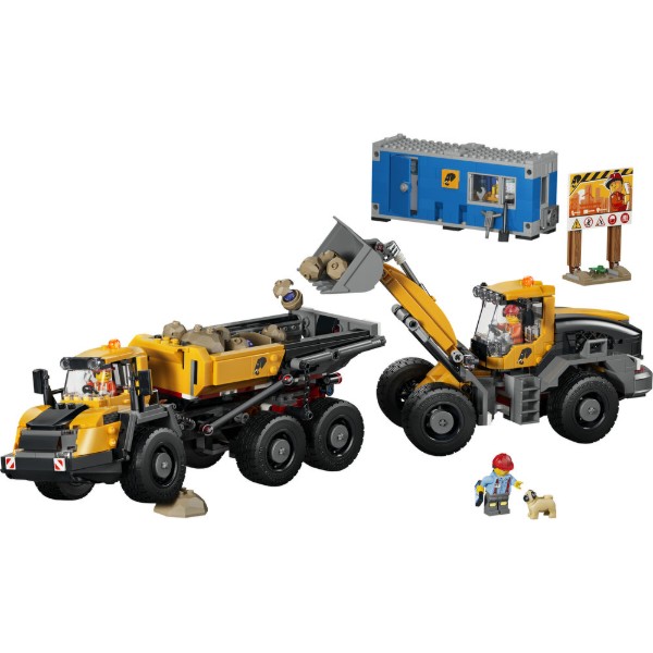 Фото - Конструктор LEGO  City Самоскид і фронтальний ковшовий навантажувач (60494)