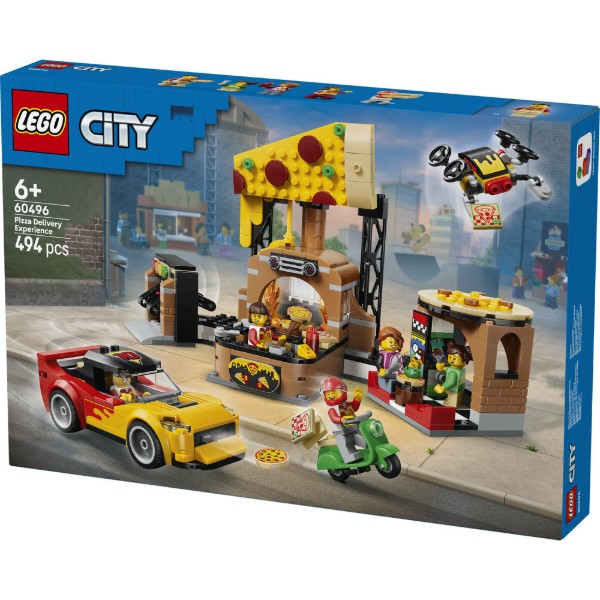 Фото - Конструктор LEGO City Доставка піци з різними транспортними засобами (60496)