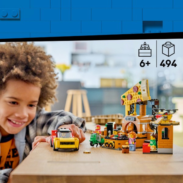 Фото - Конструктор LEGO City Доставка піци з різними транспортними засобами (60496)