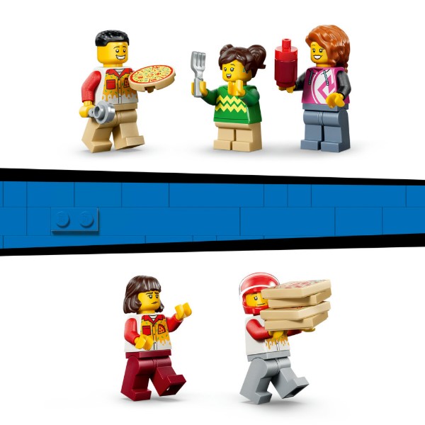 Фото - Конструктор LEGO City Доставка піци з різними транспортними засобами (60496)