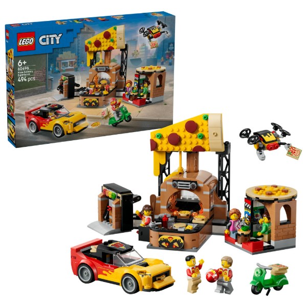Фото - Конструктор LEGO City Доставка піци з різними транспортними засобами (60496) Фото - Конструктор LEGO City Доставка піци з різними транспортними засобами (60496)