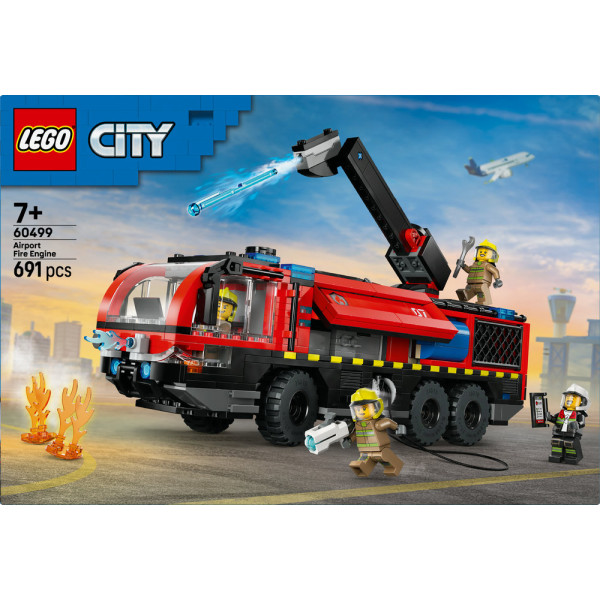 Фото - Конструктор LEGO  City Пожежна вантажівка в аеропорту (60499)