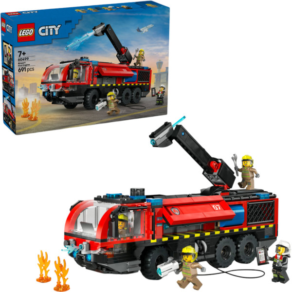 Фото - Конструктор LEGO  City Пожежна вантажівка в аеропорту (60499)
