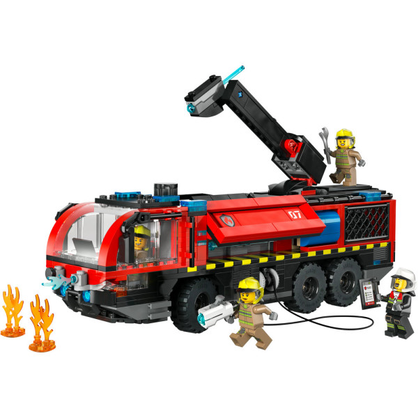 Фото - Конструктор LEGO  City Пожежна вантажівка в аеропорту (60499)