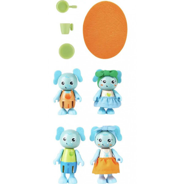 Фото - Ігровий набір для малюка Hape Сім'я слоників (E3527)