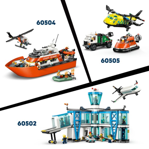 Фото - Конструктор LEGO City Вертолёт береговой охраны (60503)