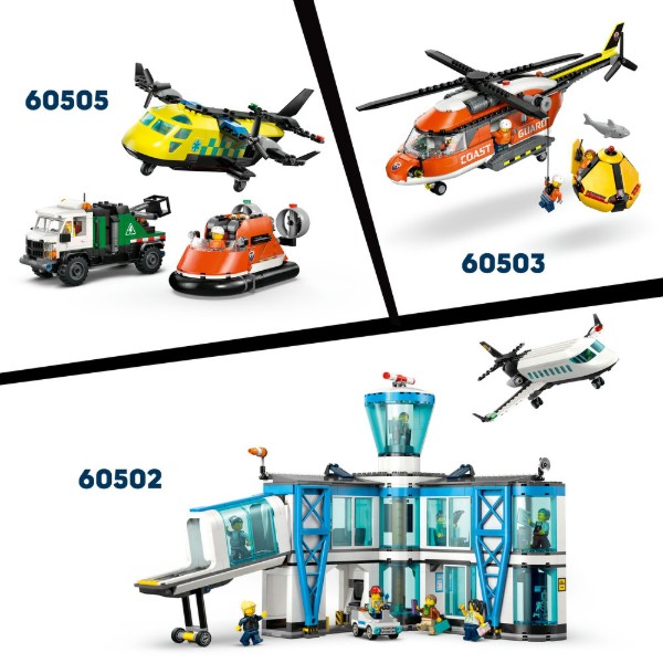 Фото - Конструктор LEGO City Вертолёт береговой охраны (60503)