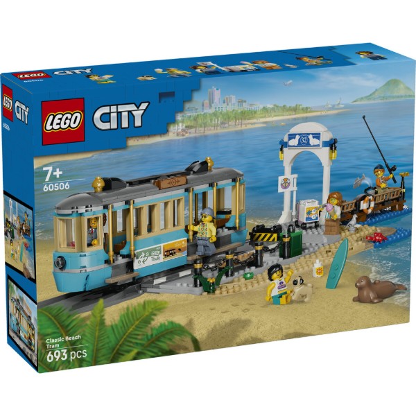 Фото - Конструктор LEGO  City Класичний трамвай до пляжу (60506)
