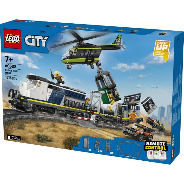 Фото - Конструктор LEGO City Ограбление полицейского поезда (60508)
