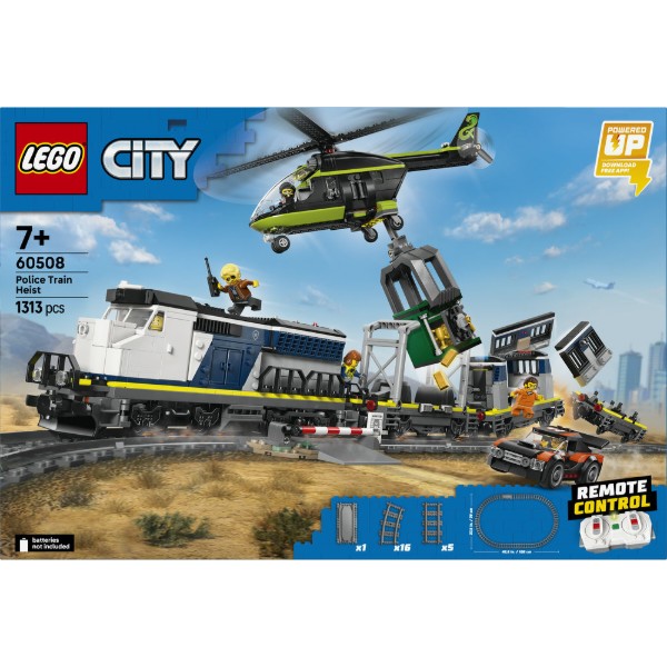Фото - Конструктор LEGO City Ограбление полицейского поезда (60508)