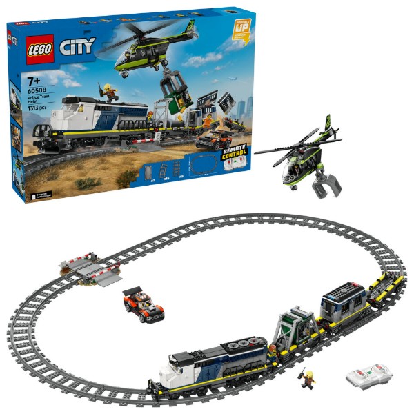 Фото - Конструктор LEGO City Ограбление полицейского поезда (60508)