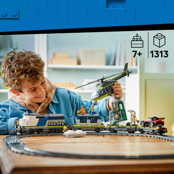 Фото - Конструктор LEGO City Ограбление полицейского поезда (60508)