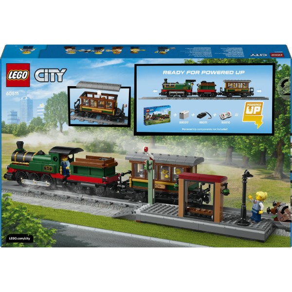 Фото - Конструктор LEGO City Старовинний паровоз (60511)