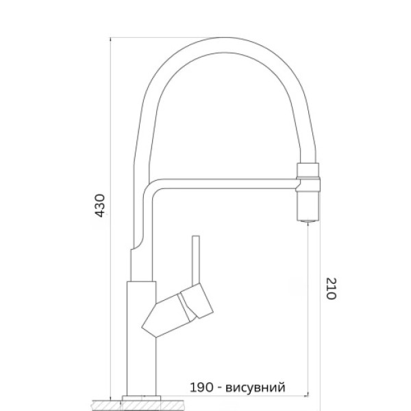 Фото - Кухонний змішувач VALESO BQ566 гнучкий PVD чорний
