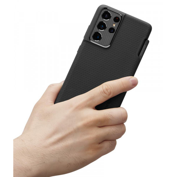 Фото - Чехол для смартфона Spigen for Samsung Galaxy S21 Ultra Liquid Air Pencil Edition Matte Black (ACS02831)