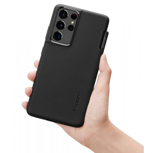Фото - Чехол для смартфона Spigen for Samsung Galaxy S21 Ultra Liquid Air Pencil Edition Matte Black (ACS02831)
