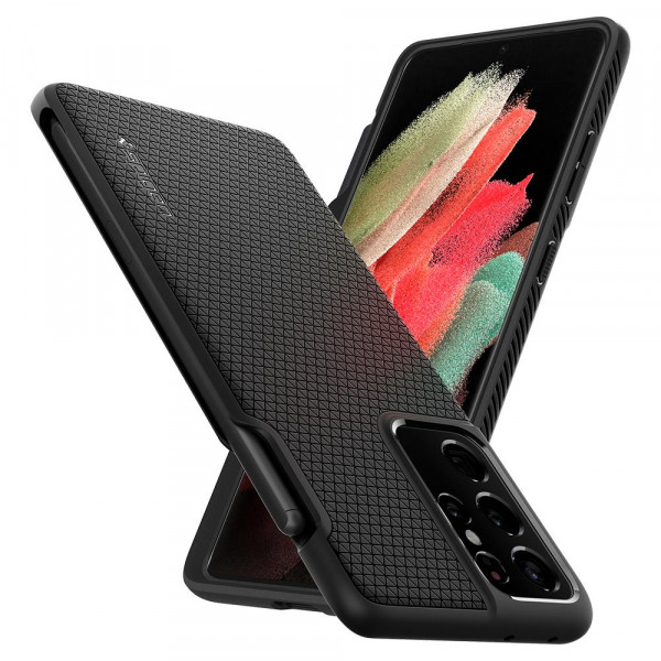 Фото - Чехол для смартфона Spigen for Samsung Galaxy S21 Ultra Liquid Air Pencil Edition Matte Black (ACS02831)