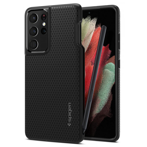 Фото - Чехол для смартфона Spigen for Samsung Galaxy S21 Ultra Liquid Air Pencil Edition Matte Black (ACS02831)