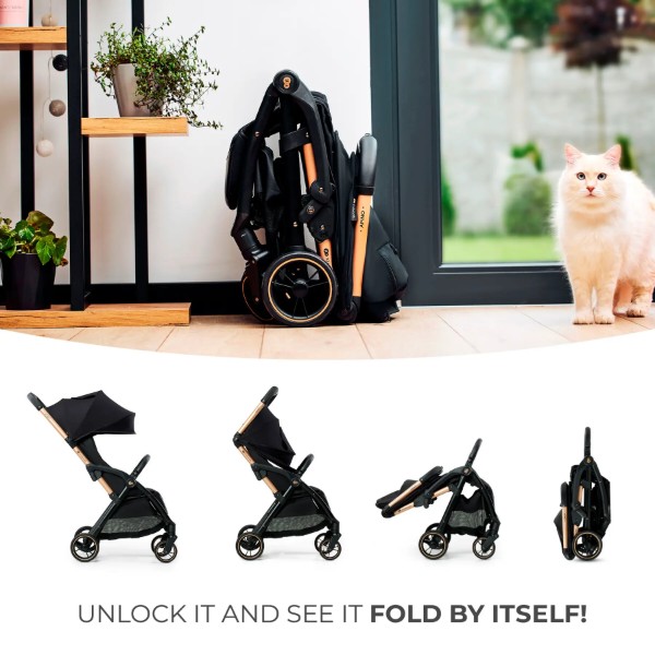 Фото - Коляска прогулянкова Kinderkraft Apino Raven Black (KSAPIN00BLK0000)