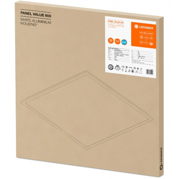 Фото - Світлодіодний світильник Osram Ledvance Value 600х600 40W/6500K (4058075392403)