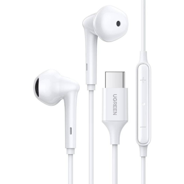 Фото - Наушники вкладыши проводные UGREEN EP101 Wired Earphones with Type-C Connector White (60700)