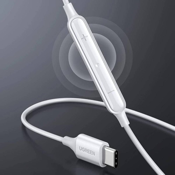 Фото - Наушники вкладыши проводные UGREEN EP101 Wired Earphones with Type-C Connector White (60700)