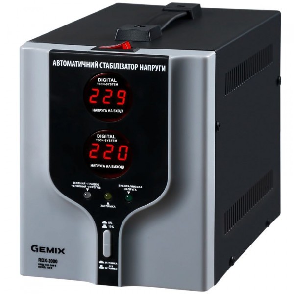 Фото - Стабілізатор напруги Gemix RDX-2000