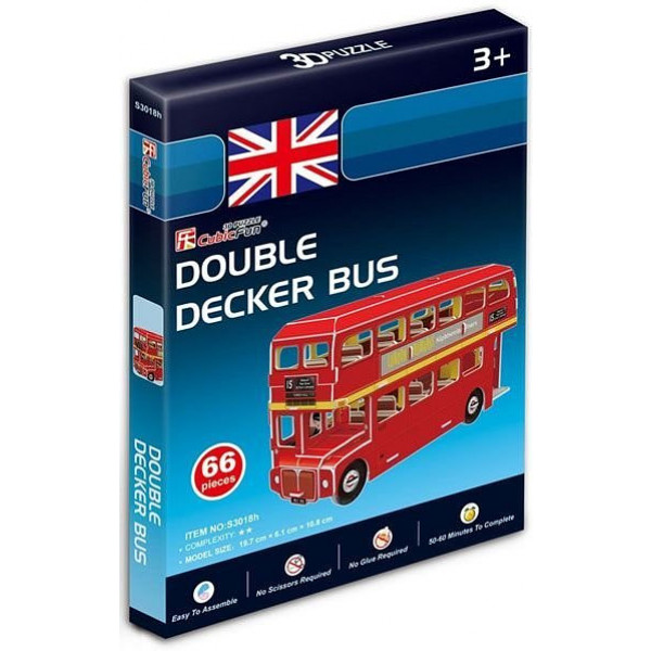 Фото - 3D пазли Cubic Fun "Автобус Дабл Декер" серія міні (S3018h)