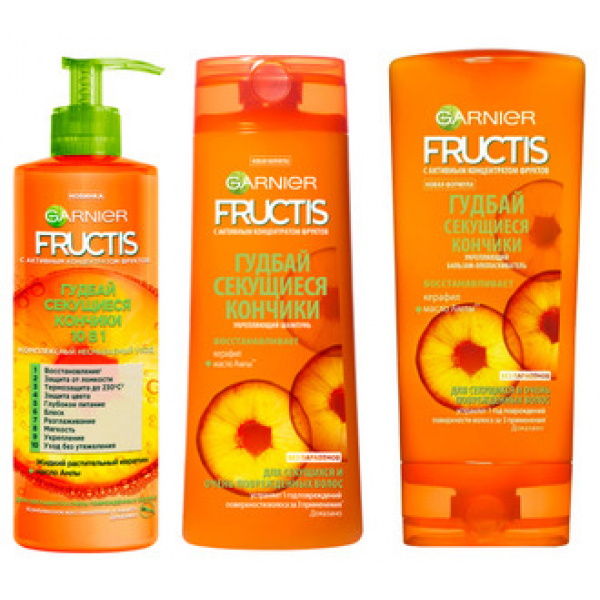 Фото - Бальзам для волосся Garnier FRUCTIS Гудбай посічені кінчики 200 мл