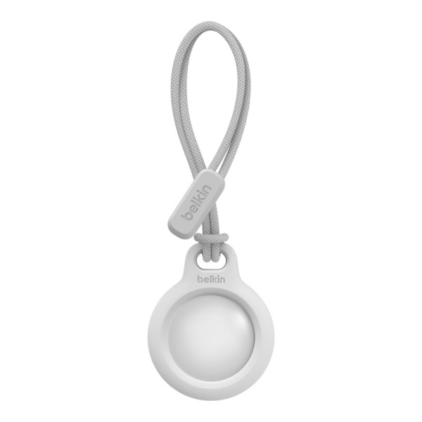 Фото - Чохол для бездротового маяка Belkin Secure Holder Strap AirTag White (F8W974BTWHT)