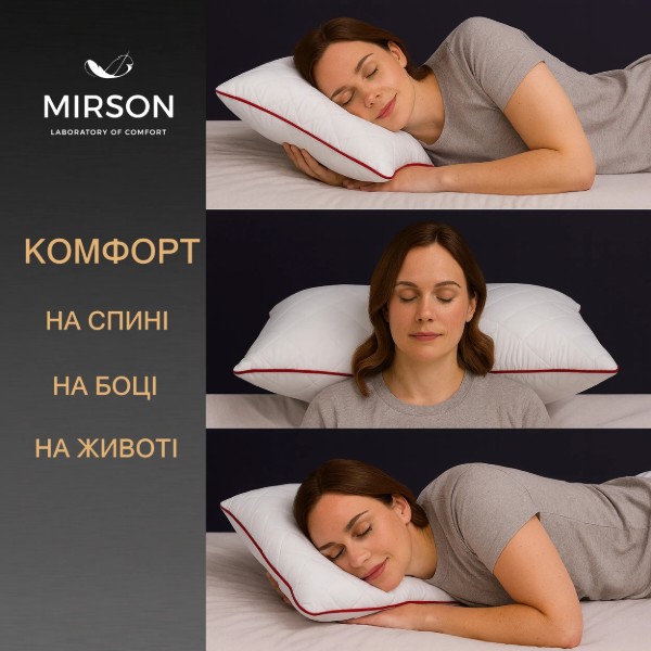 Фото - Подушка ортопедическая MirSon №6084 Steep Line Jojo WoMen 59х43х10 (2200003262384)