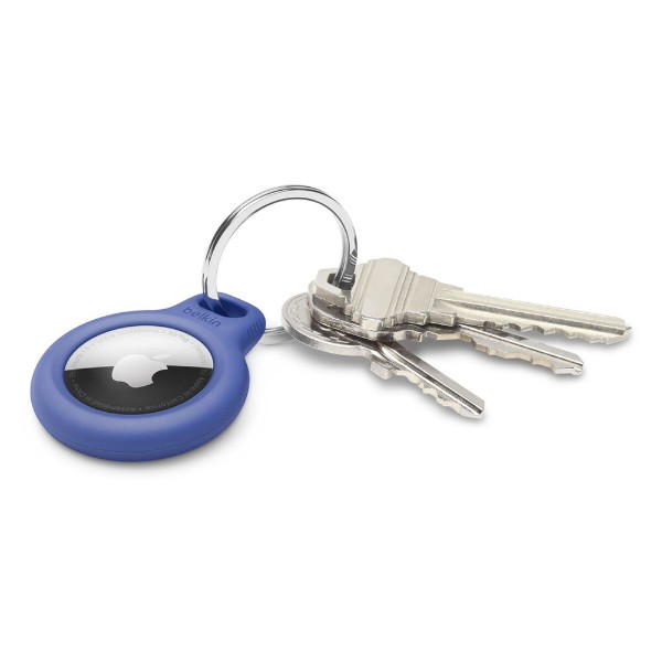 Фото - Чехол для беспроводного маяка Belkin Secure Holder with Key Ring AirTag Blue (F8W973BTBLU)
