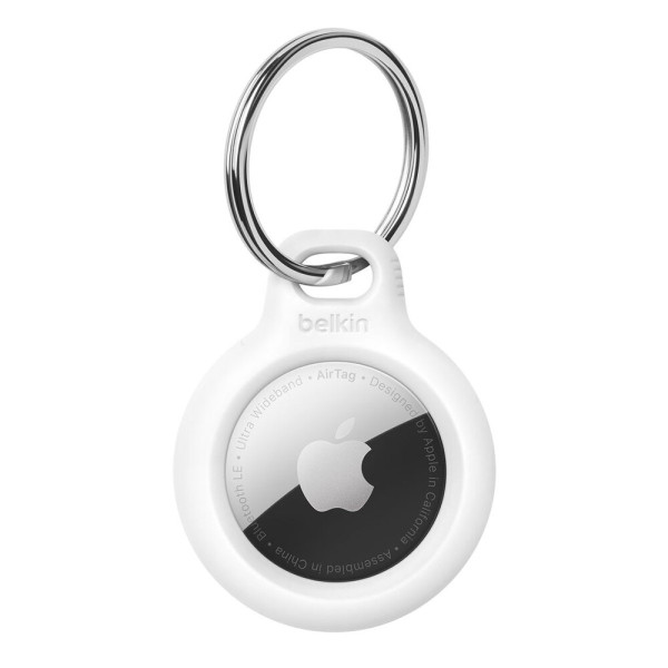 Фото - Чехол для беспроводного маяка Belkin Secure Holder with Key Ring AirTag White (F8W973BTWHT)