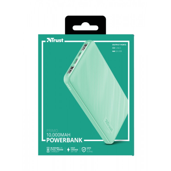 Фото - Батарея мобильная Trust Primo 10000 mAh Mint (23898)
