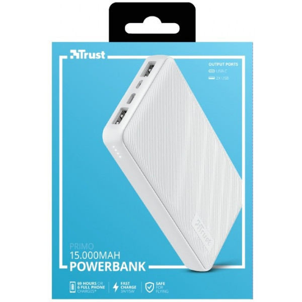 Фото - Батарея мобильная Trust Primo 15000 mAh White (23900)