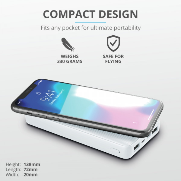 Фото - Батарея мобильная Trust Primo 15000 mAh White (23900)
