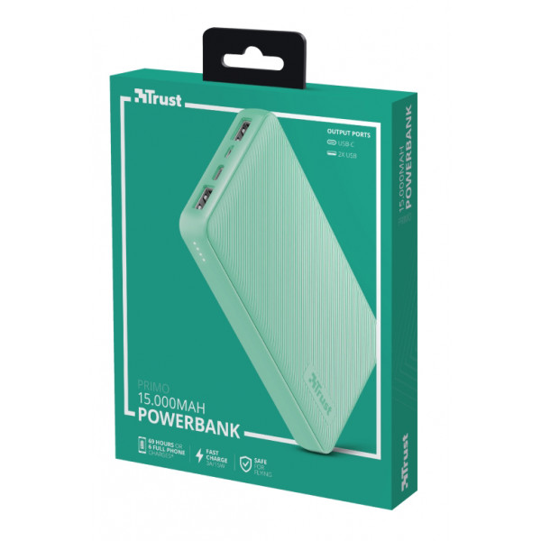 Фото - Батарея мобильная Trust Primo 15000 mAh Mint (23902)