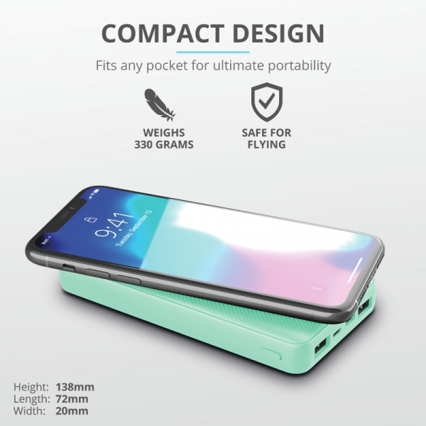 Фото - Батарея мобильная Trust Primo 15000 mAh Mint (23902)