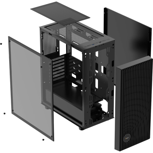 Фото - Корпус OCYPUS ATX W/O PSU GAMMA C70 BK (GAMMA-C70-BKG000XX-GL)