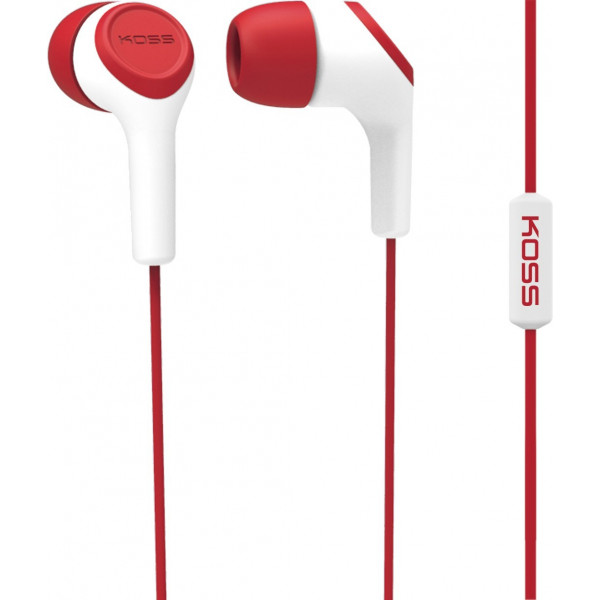 Фото - Навушники вкладиші дротові Koss KEB15iR Mic Red