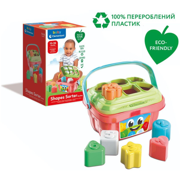 Фото - Сортер Clementoni Shapes Sorter Bucket (17106)