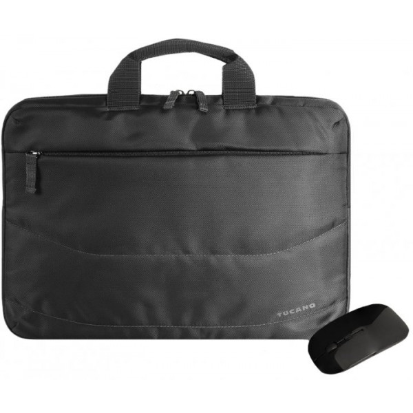 Фото - Сумка для ноутбука Tucano Idea 15.6" Black + беспроводная мышь (BU-BIDEA-WM)