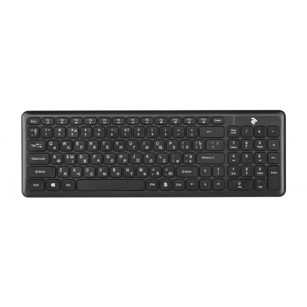 Фото - Клавиатура беспроводная 2E KS230 Slim WL Black (2E-KS230WB)