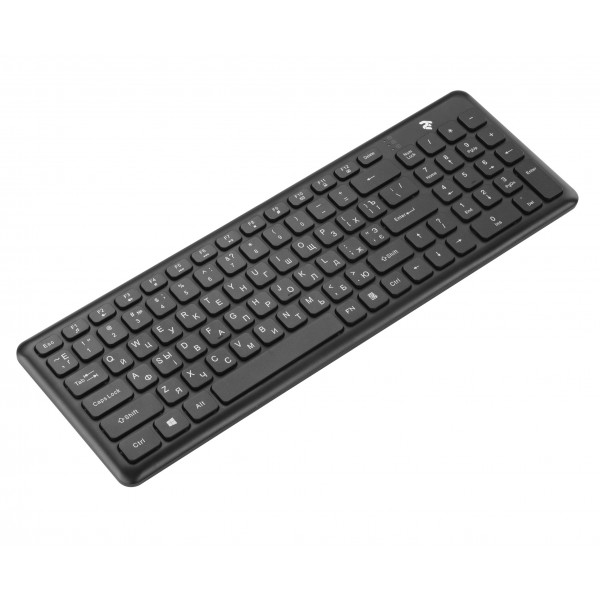 Фото - Клавиатура беспроводная 2E KS230 Slim WL Black (2E-KS230WB)