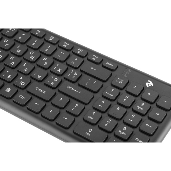 Фото - Клавиатура беспроводная 2E KS230 Slim WL Black (2E-KS230WB)