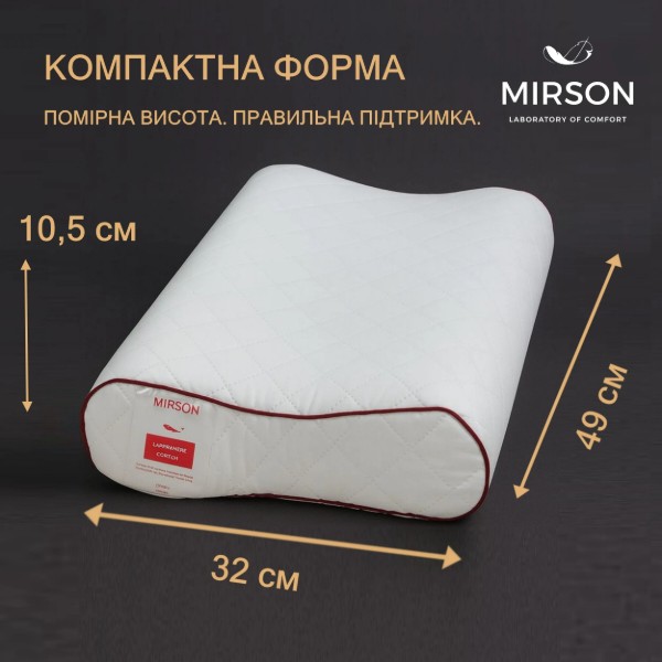 Фото - Подушка ортопедична MirSon №610.5 Steep Line Jojo 49х32х10.5 (2200003262599)
